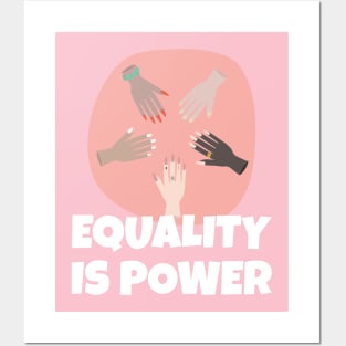 Equality is Power Woman Posters and Art